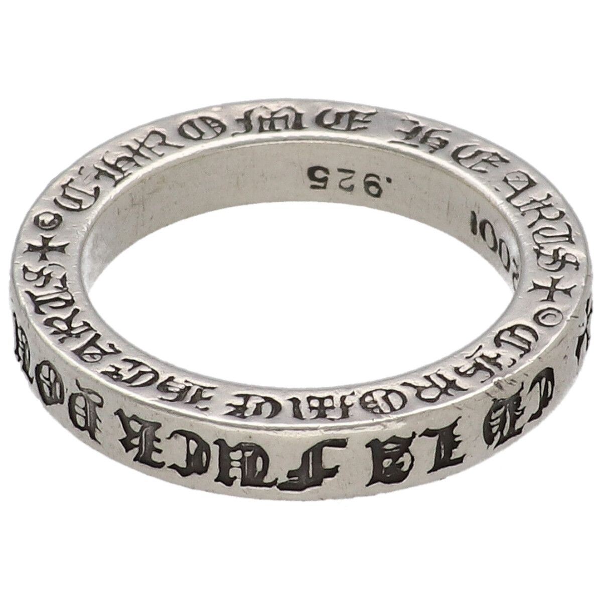 【中古】 CHROME HEARTS クロムハーツ スペーサーリング 3MM 指環 天使の都市押さえる SV925 メンズ レディース 26012837 AO