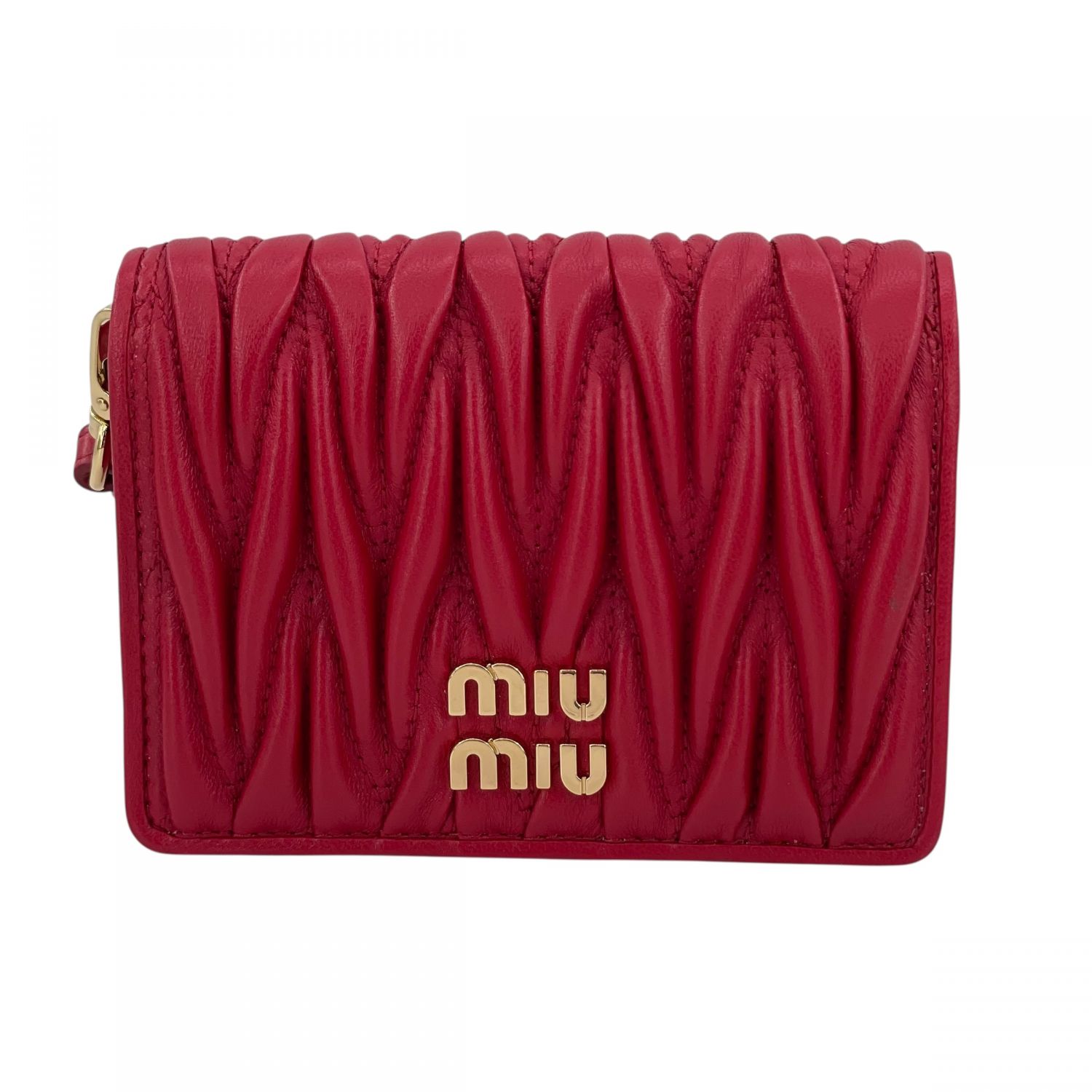 miumiu 名刺入れ カードケース ラブレター マドラス 金ロゴ ハート ✨新品✨ ミュウミュウ カードケース ラブレター マドラス 金