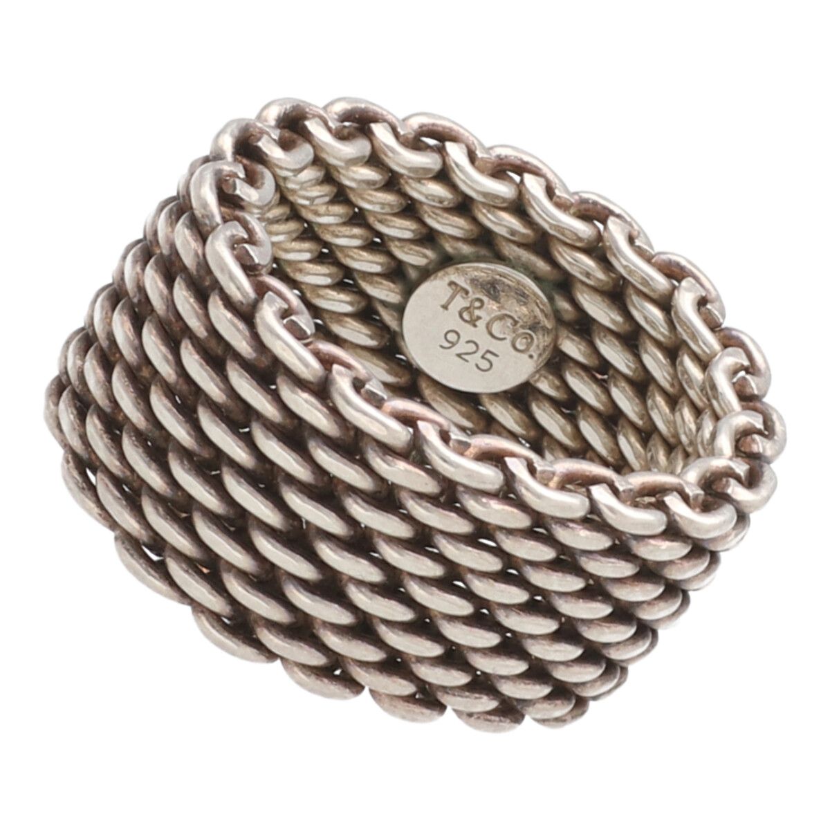 【中古】 Tiffany ＆ Co. ティファニー サマセット リング 指輪 ８号 シルバー 小物 アクセサリー 25015095 UY