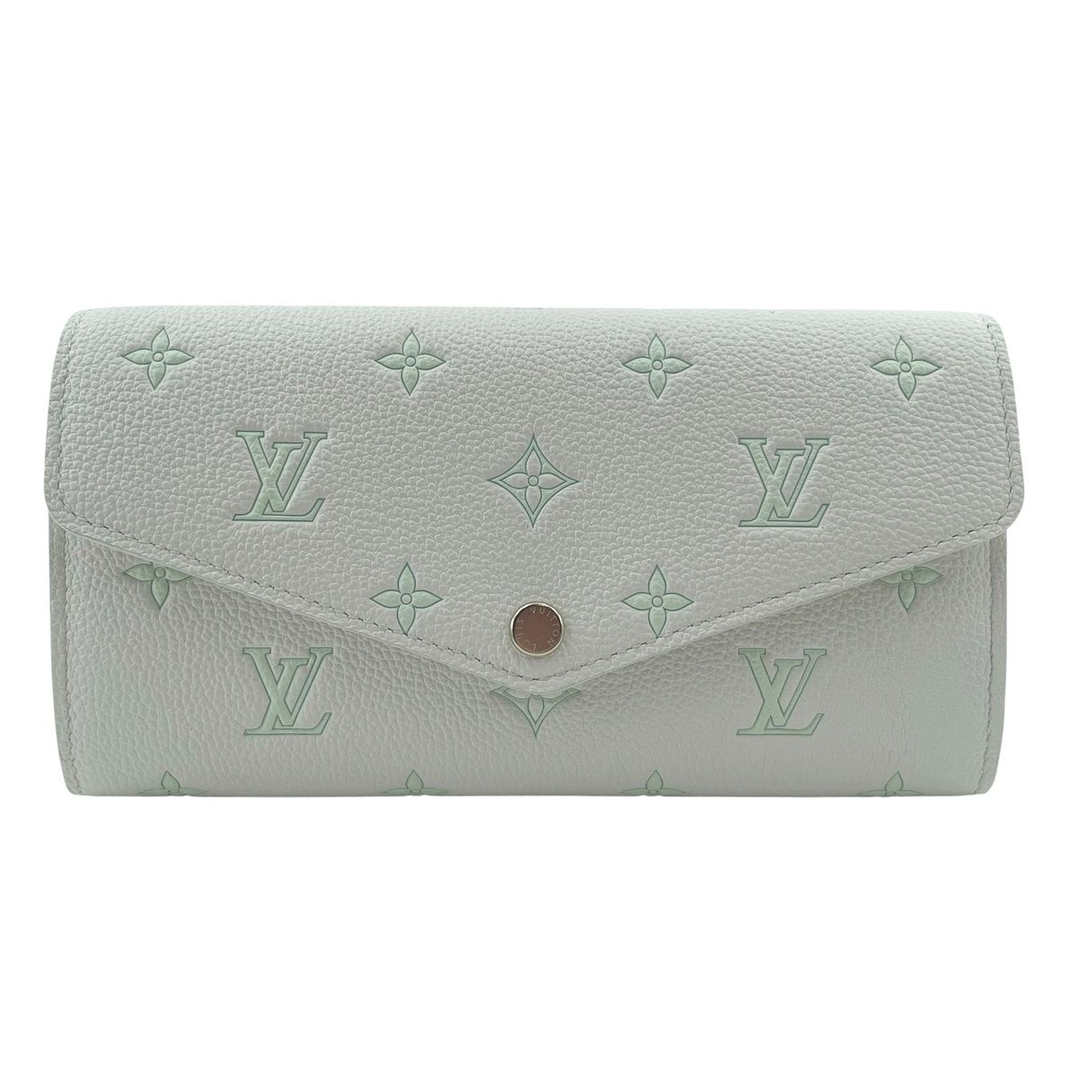 【中古】LOUIS VUITTON ルイ・ヴィトン ポルトフォイユ･サラ M27740 モノグラム･アンプラント なめし革 白いこと レディース 金入れ 26014607 RD