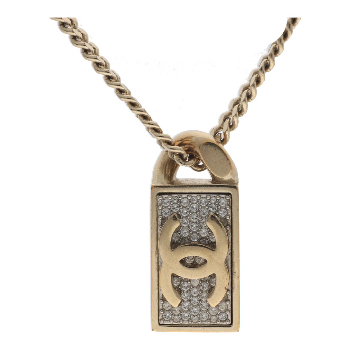 【中古】 CHANEL シャネル ネックレス・ペンダント B21V ココマーク ラインストーン ペンダント ネックレス ゴールド 24015725 YM