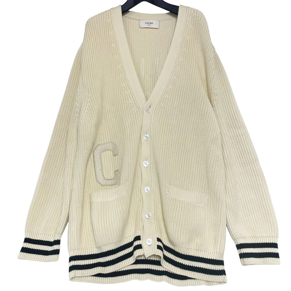 楽天市場】CELINE 19aw ARGYLE MOHAIR CARDIGAN Size-S