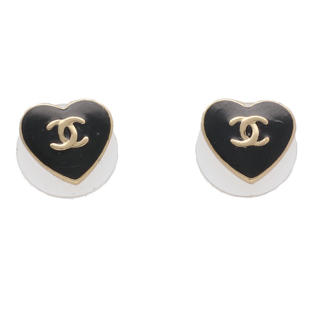 楽天市場】CHANEL シャネル ピアス ココマーク ハート ブラック A22P