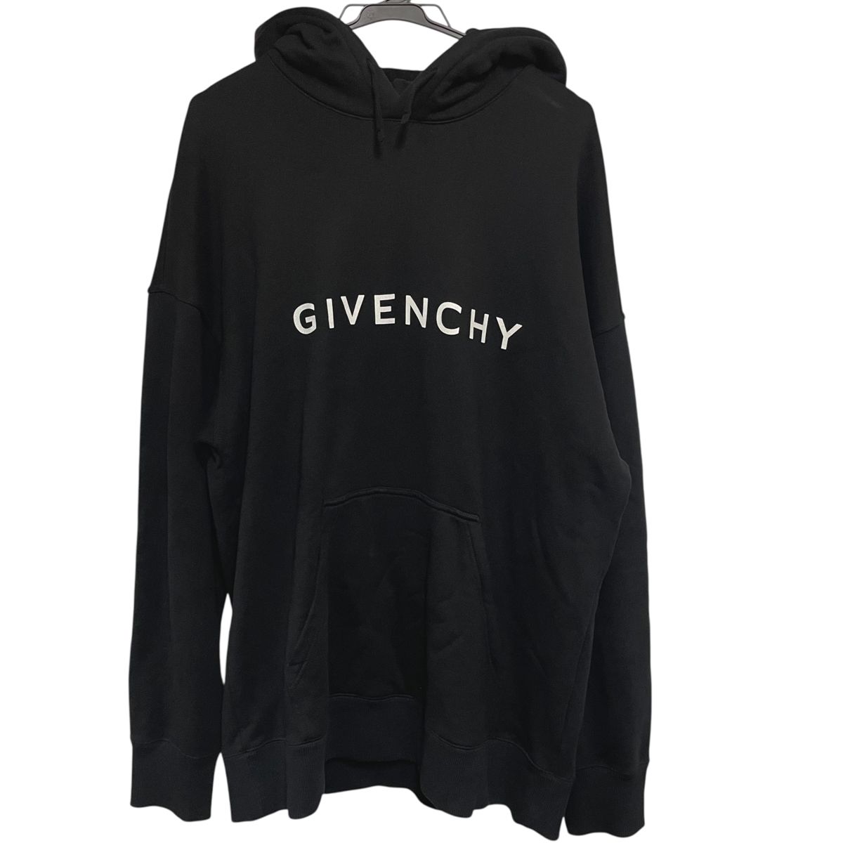 【中古】 Givenchy ジバンシィ ロゴパーカー BMJ0HC3YAC XLサイズ ブラック フーディ 25007028DS