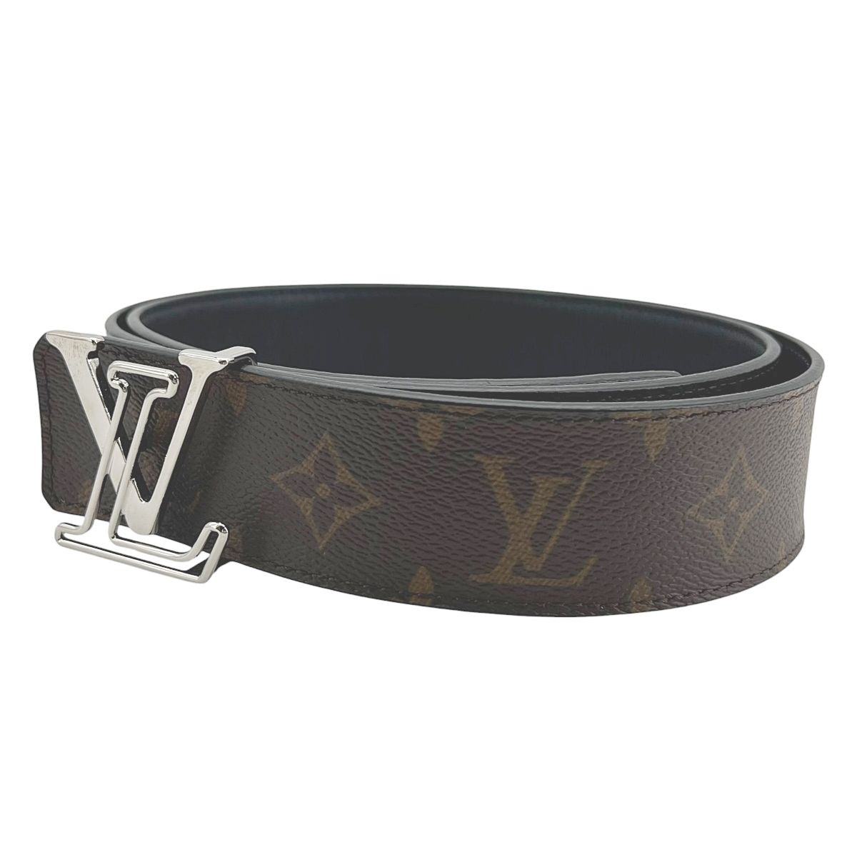 【中古】 LOUIS VUITTON ルイ・ヴィトン サンチュール LVライン モノグラム ベルト M0167 レザー ブラウン系 ユニセックス26019295 CA|歌舞伎屋 X シルバーバンク