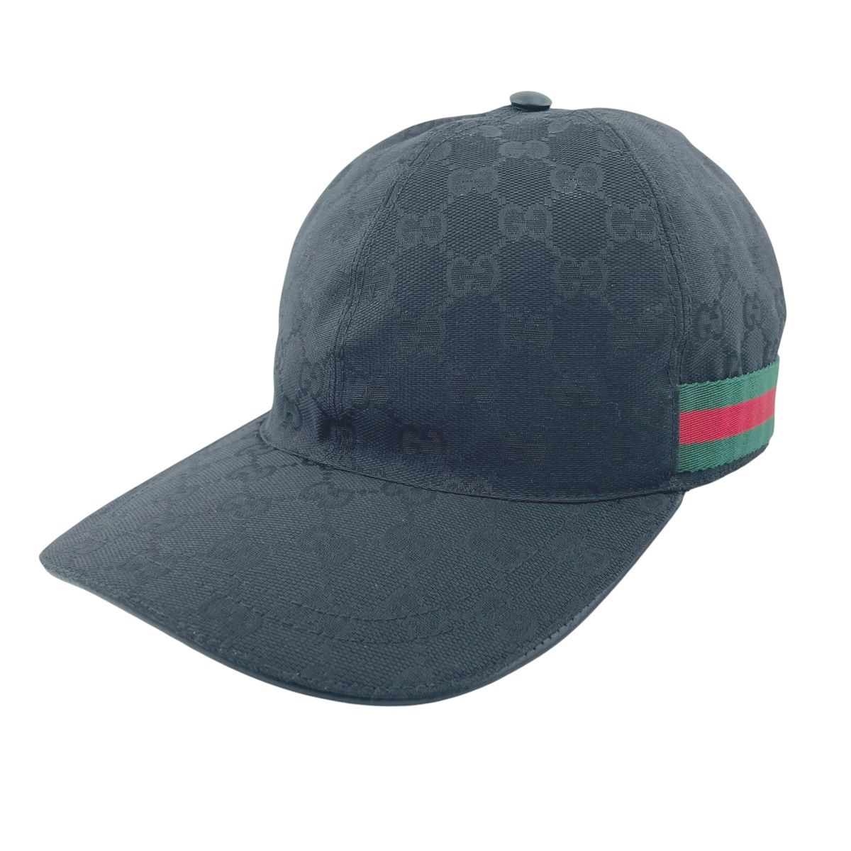 【中古】GUCCI グッチ GG帆布 野球鳥打ち帽 黒 200035･601564 黒いこと ユニ一発やる かぶり笠 26014227 RD