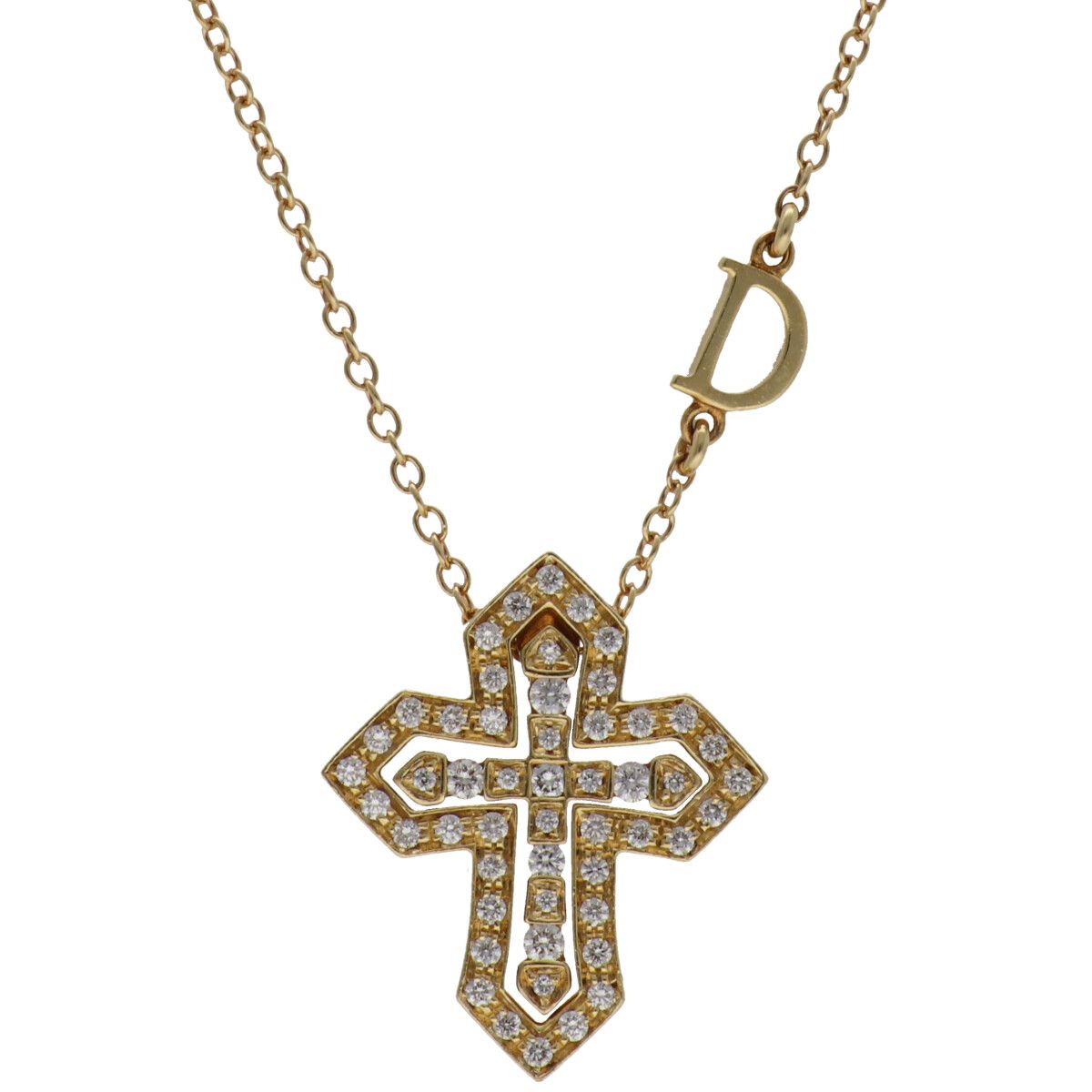 【中古】 Damiani ダミアーニ 呼びりん世紀 ジャケット冠 頸飾り S 20089077 K18YG 金剛石 黄色ゴールド シャンデリヤ スモール 25027148 RS