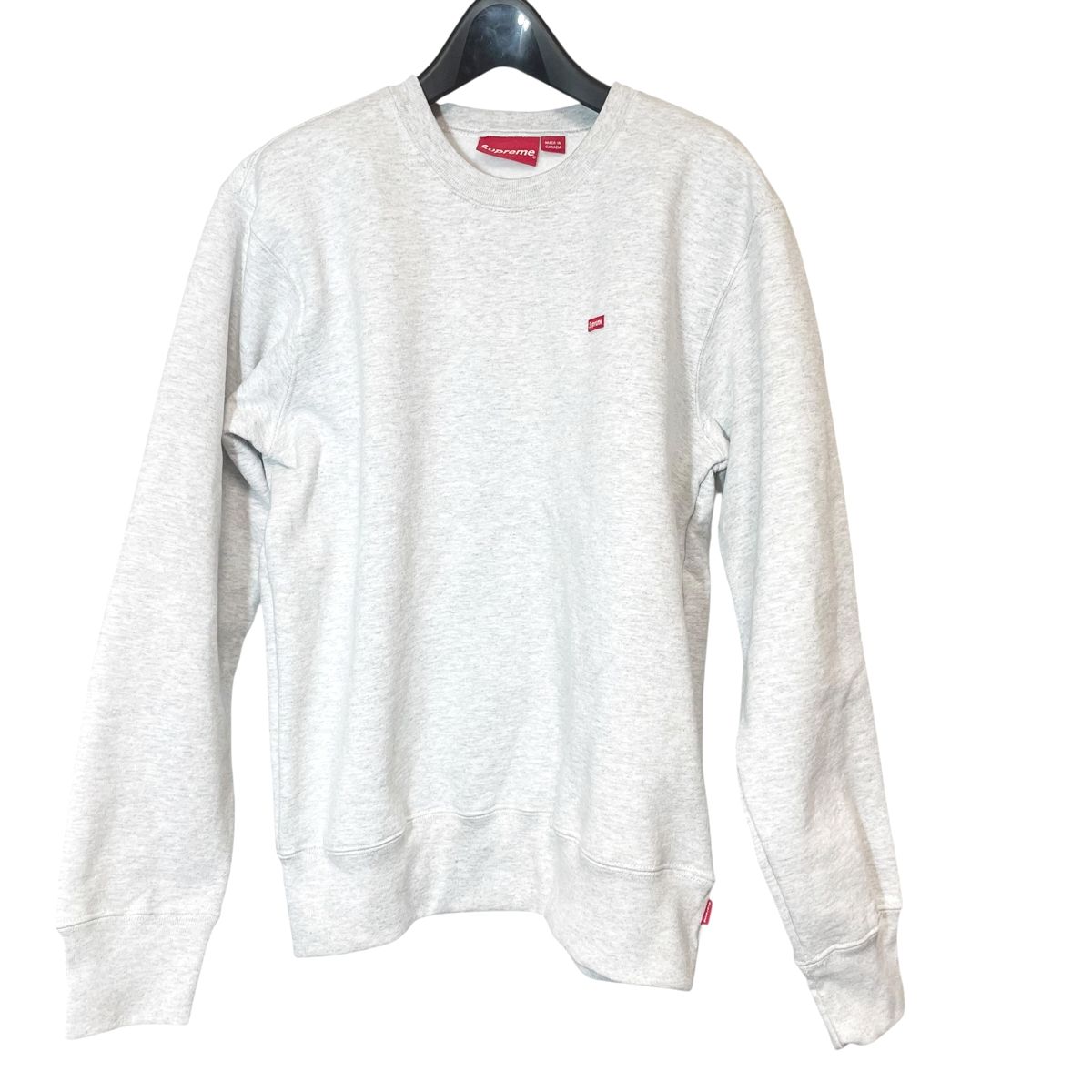 【中古】SUPREME シュプリーム スモールボックスロゴ スウェットトップ 101837 Sサイズ グレー レディース 26008309 RD
