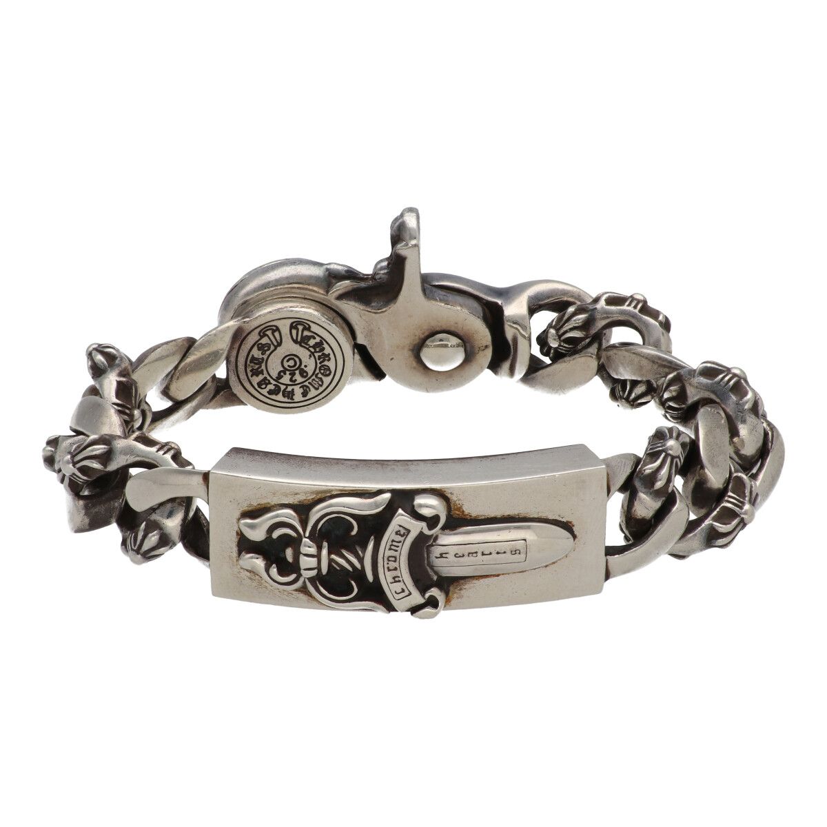 値下げしました‼️クロムハーツtype ファンシークリップブレス CHROME HEARTS クロムハーツ ダガー クリップ IDブレスレット