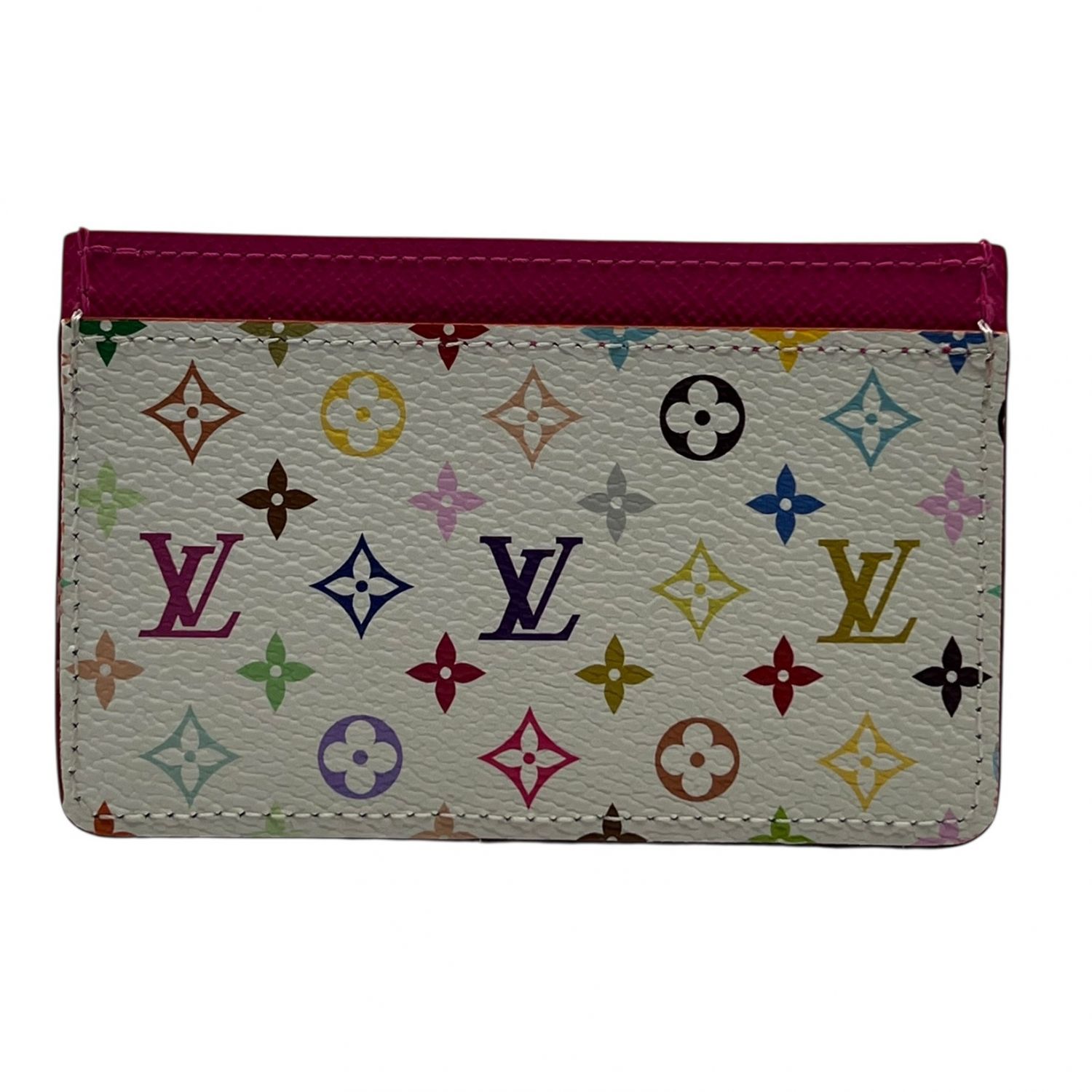 【中古】 LOUIS VUITTON ルイ・ヴィト  M13403 ポルトカルトサプール マルチ色つや 歌留多容れもの 白いこと ウィメンズ  26005317 KJ