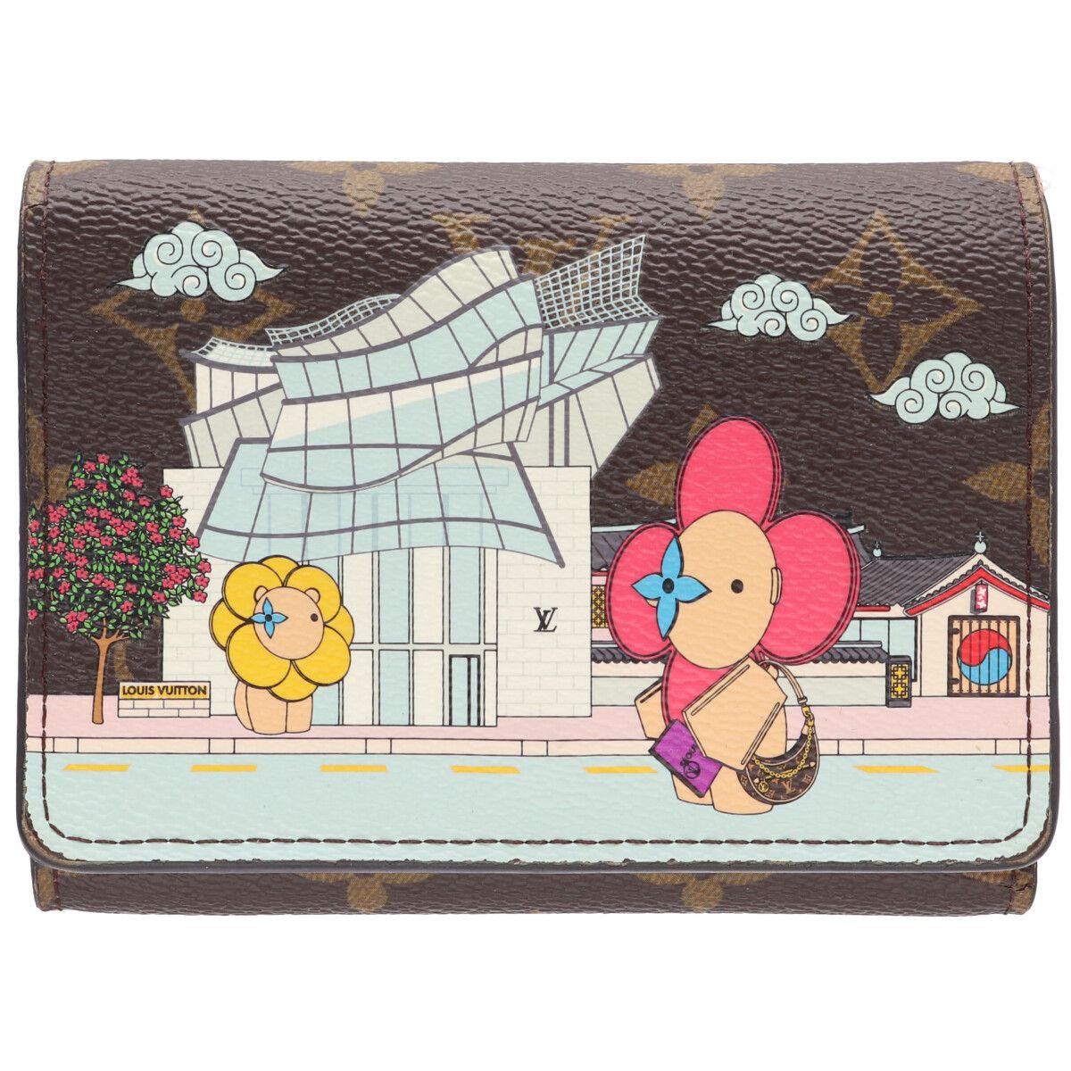 【中古】 LOUIS VUITTON ルイ・ヴィトン ポルトフォイユ ヴィクトリーヌ ヴィヴィエンヌ M81631 モノグラム サクラ色 三つ折り紙入れ コンパクトウォレット 26011974 RS