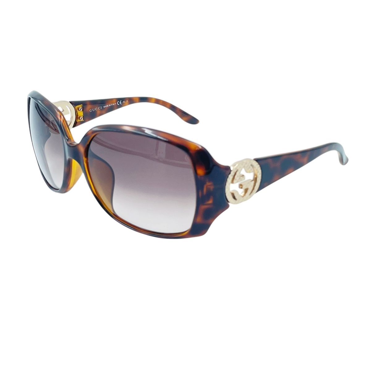 【中古】 GUCCI グッチ サングラス サイドロゴサングラス GG3520 ブラウン 茶色 メンズ レディース 26001295MY