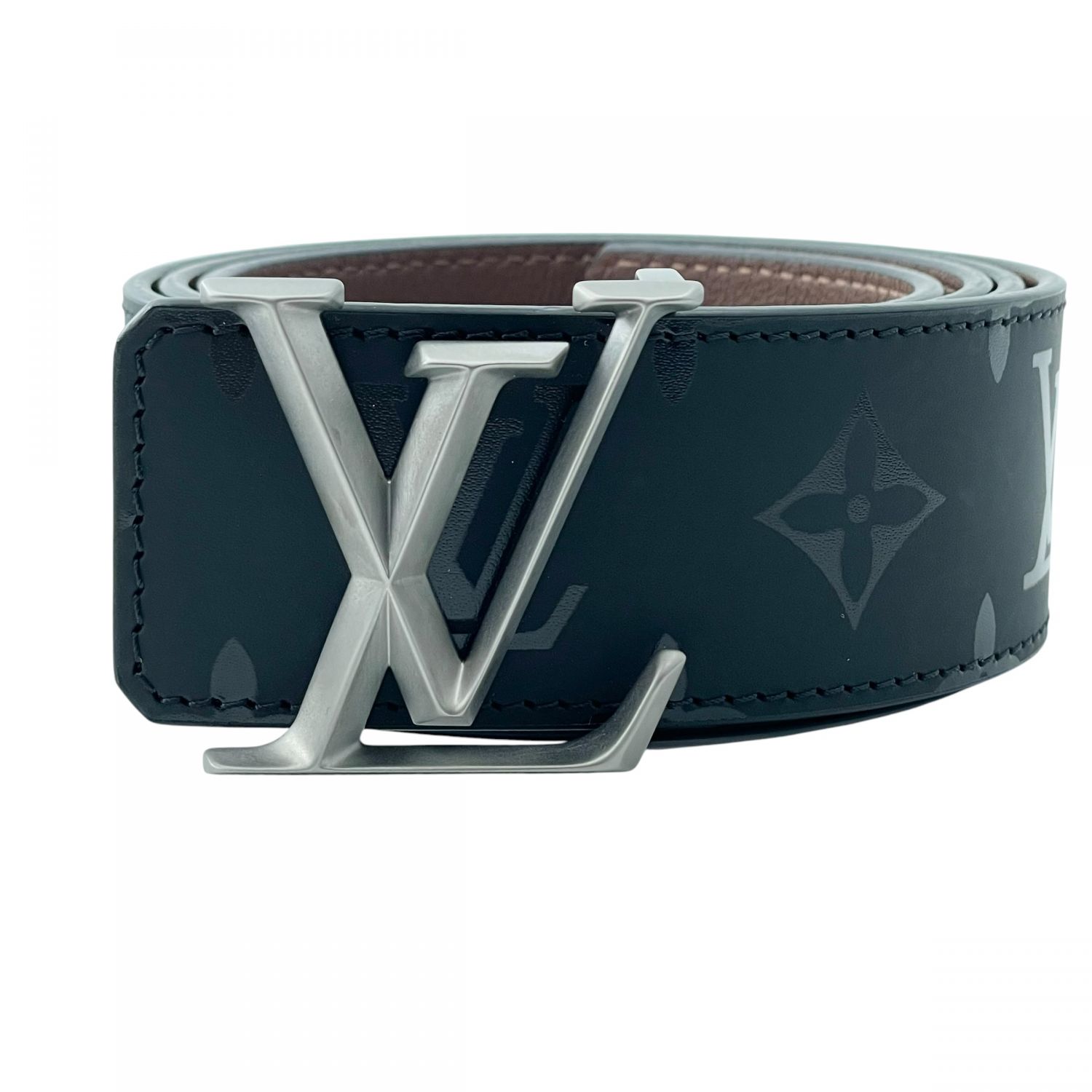 【中古】 LOUIS VUITTON ルイ・ヴィトン M9346 イニシヤル 金字塔 胴締め モノグラム 黒いこと  ロゴタイプ三尺帯 メンズ  26013626 KJ