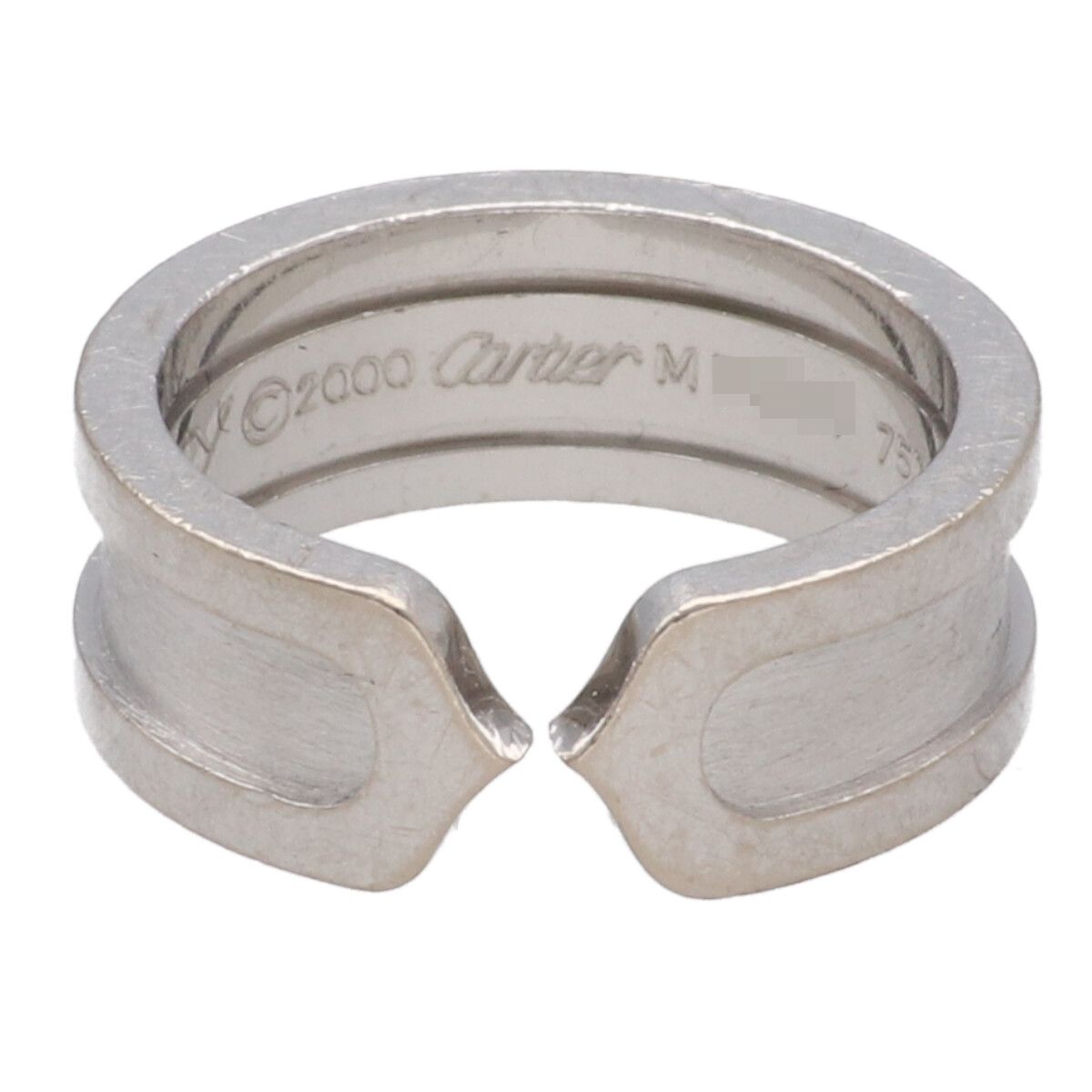 【中古】 Cartier カルティエ 2C リング WG サイズ47 ホワイトゴールド 指輪 26008116DS