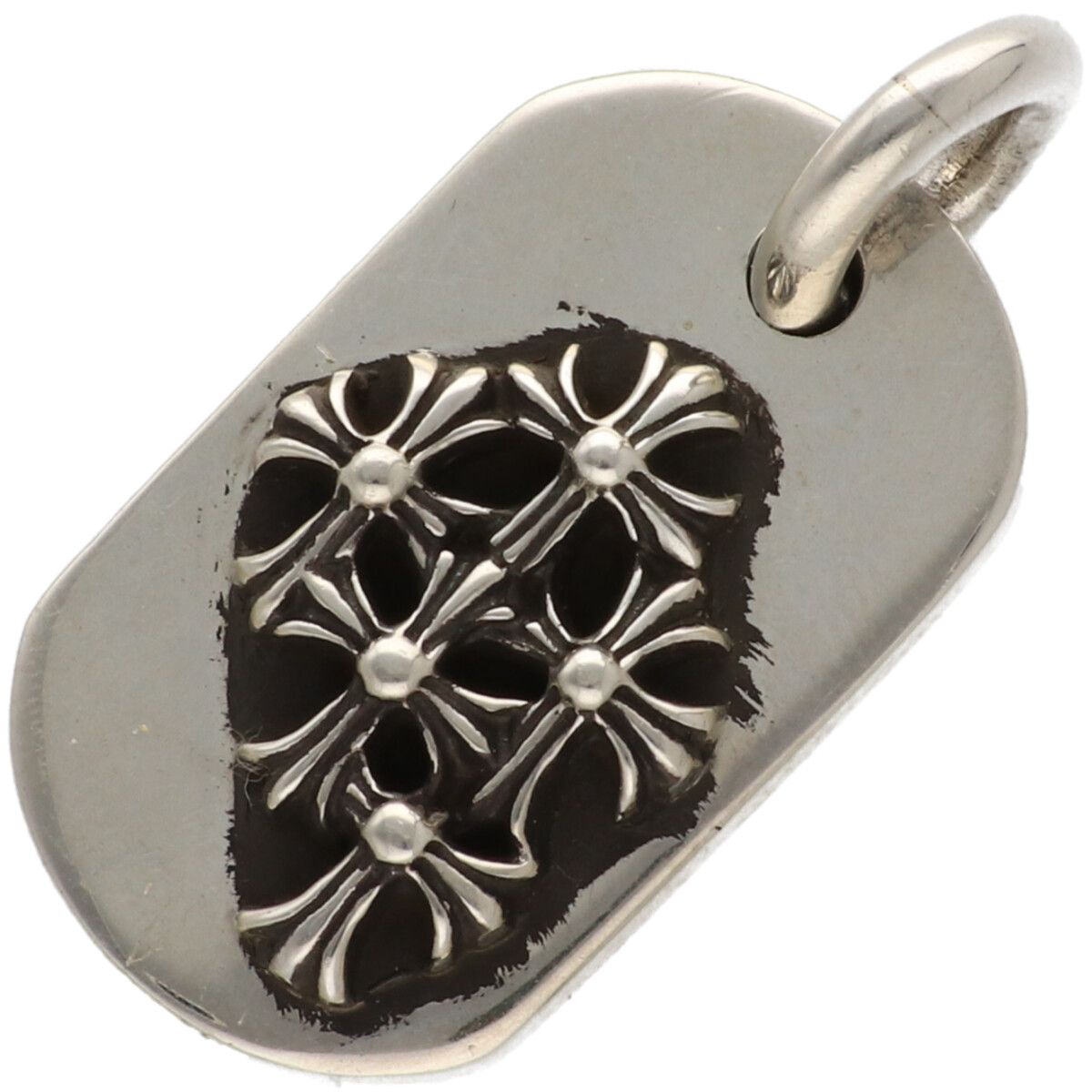 中古】 CHROME HEARTS クロムハーツ レイズドセメタリー ドッグタグ 