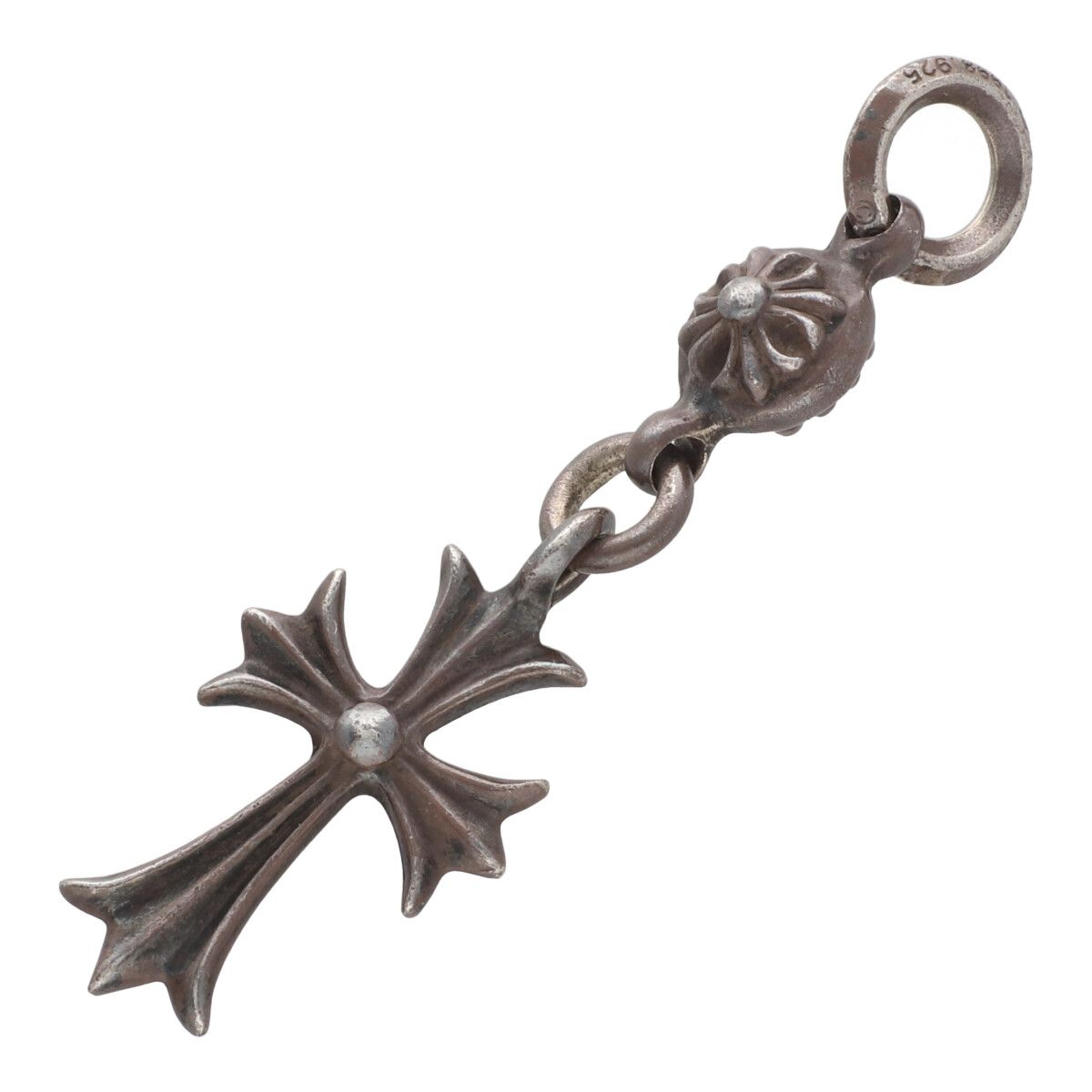 【中古】 CHROME HEARTS クロムハーツ 1ボールタイニーCH差し交わす惹きつける SV925 しろがね色 首飾り シャンデリヤ いの一番 惹きつける 25006535 RS