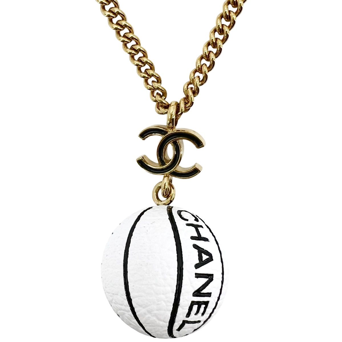 【中古】 CHANEL シャネル ネックレス・ペンダント ココマーク バスケットボール ネックレス B24 C レディース メンズ 男女兼用 25005980 ｜歌舞伎屋 X シルバーバンク