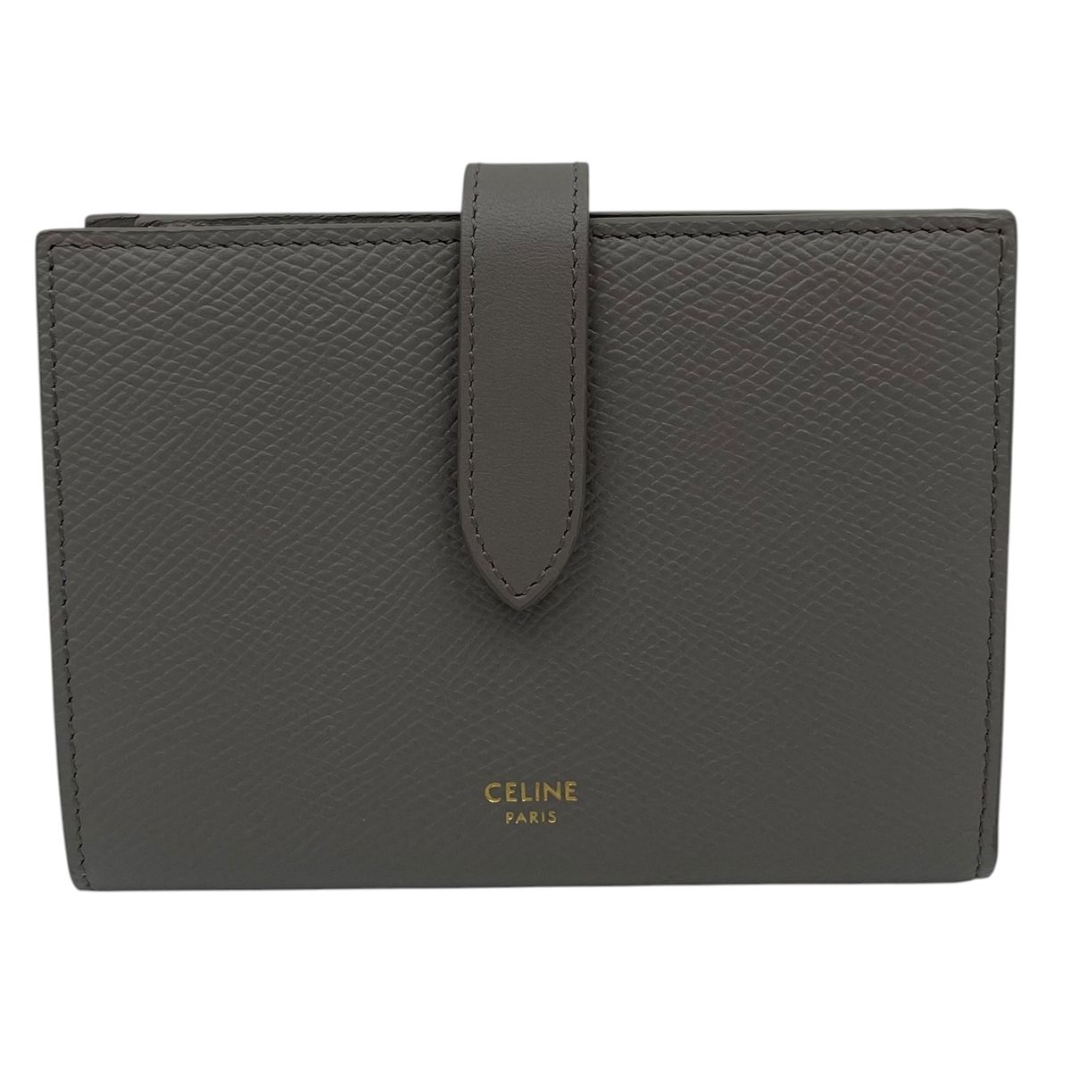 【中古】 CELINE セリーヌ 10B643BFP 並み並み 同盟罷業一回り ウォレット 薄墨色系 二つ折り レディース紙入れ  26010590 AT