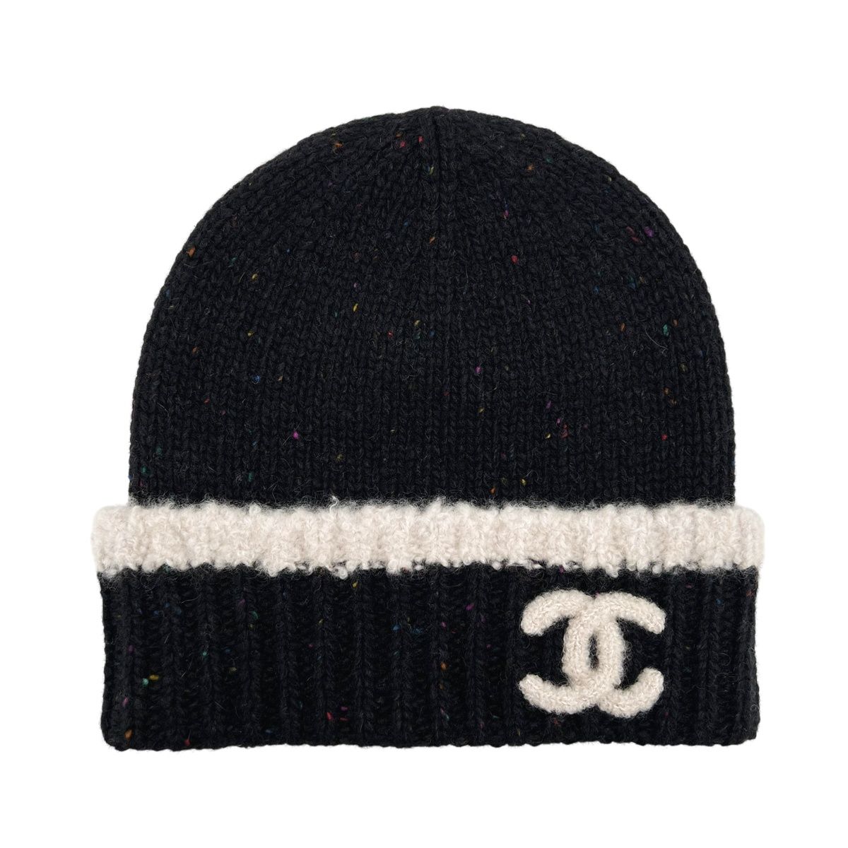 サ*ダ様 CHANEL エコファー　キャップ　2001 ビンテージ CHANEL シャネル ニットキャップ ファー 帽子 スポーツライン