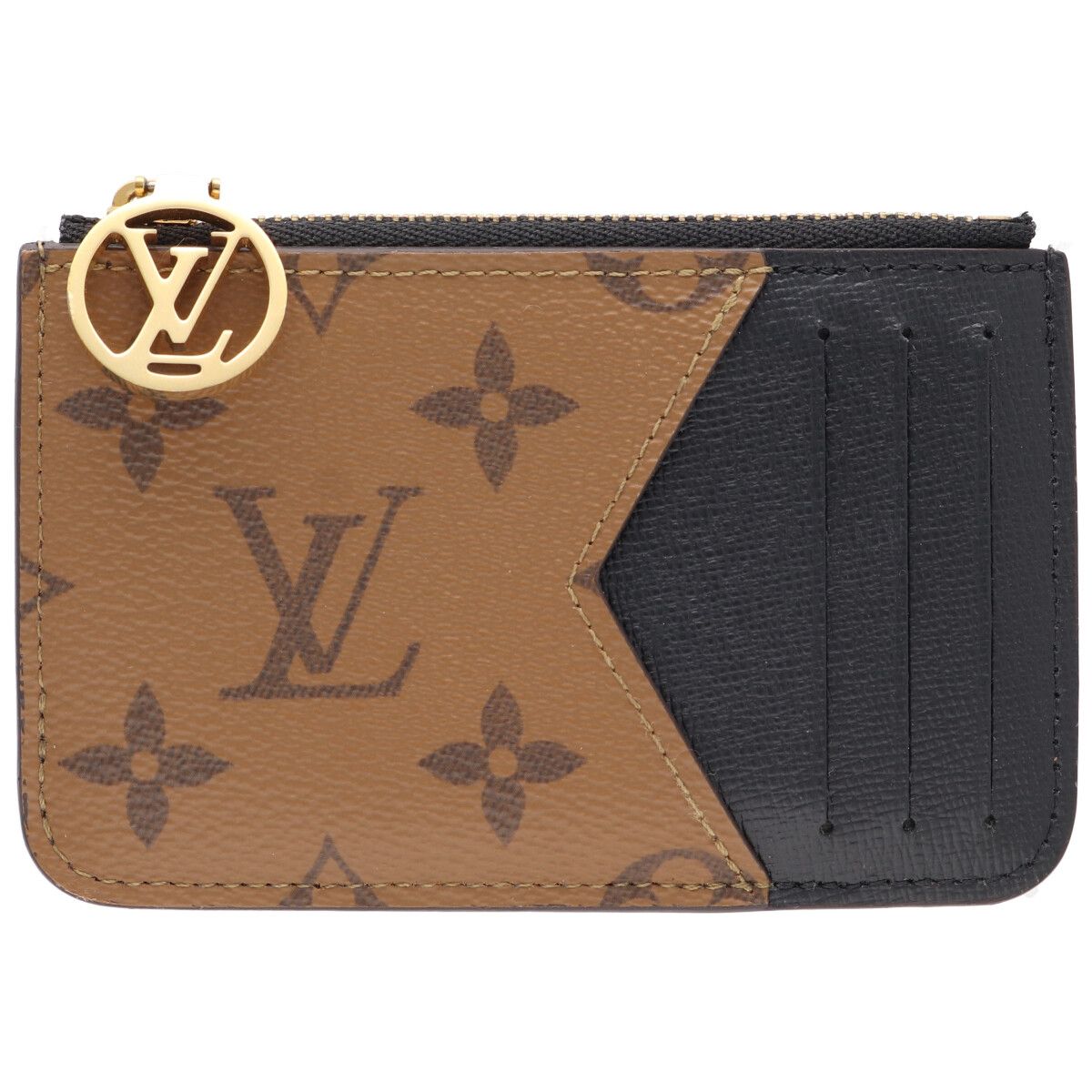 【中古】 LOUIS VUITTON ルイ・ヴィトン 歌留多入れもの オポルト カルト・ロミー M81912 モノグラム・リバース フラグメントケース 紙入れ ウォレット 24008136 RS