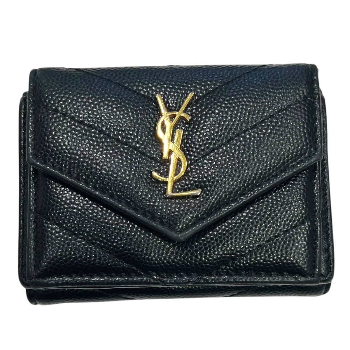 Saint Laurent / カサンドレ キルティングレザーウォレット キルティングレザー製 カサンドラSAINT LAURENTマトラッセ