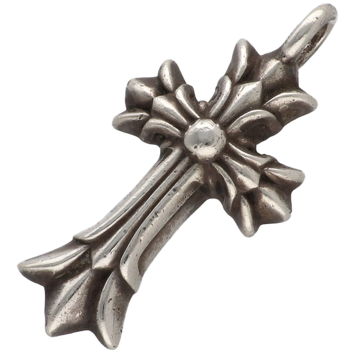 【中古】 CHROME HEARTS クロムハーツ ダブルCHはりつけ台 引きつける SV925 しろがね色 シャンデリヤ 首飾り メンズ レディース 26014606 AO