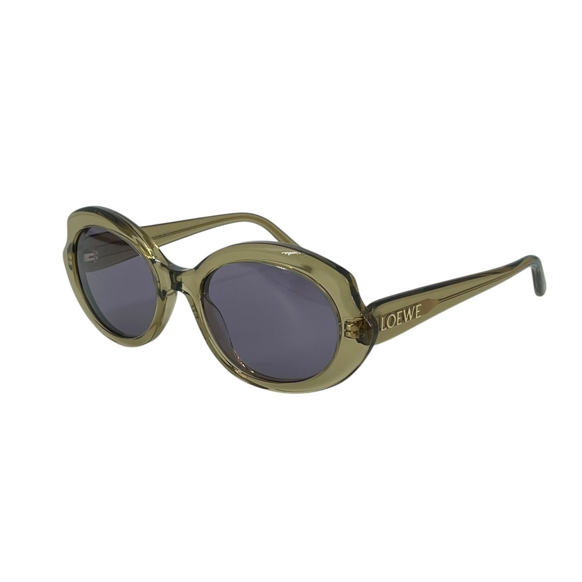 【中古】 LOEWE ロエベ サングラス LW40147I 96Y ロゴ クリアフレーム イエロー プラスチック アイウェア 眼鏡 メンズ レディース ユニセックス 25034471 AO