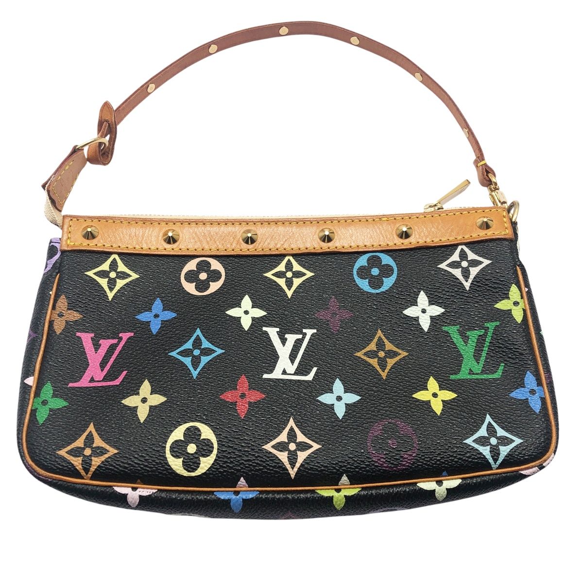 【中古】 LOUIS VUITTON ルイ・ヴィトン M92648 ルイヴィトン マルチカラー キャンバス ノワール ポシェット アクセソワール ショルダーバッグ モノグラム 25009908 SA