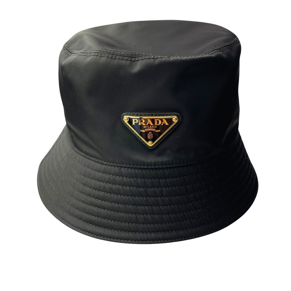 PRADA 22ss バケハ Prada logo-embellished Sequined Bucket Hat | Black | FARFETCH