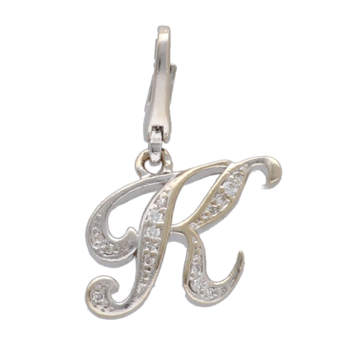 【中古】 YUKIZAKI ユキザキ イニシャルチャーム【K】 ネックレス・ペンダント アルファプティ Y.ALPHA.PUTITE.32.9.K K18WG チャーム ダイヤ 26015577 LI|歌舞伎屋 X シルバーバンク