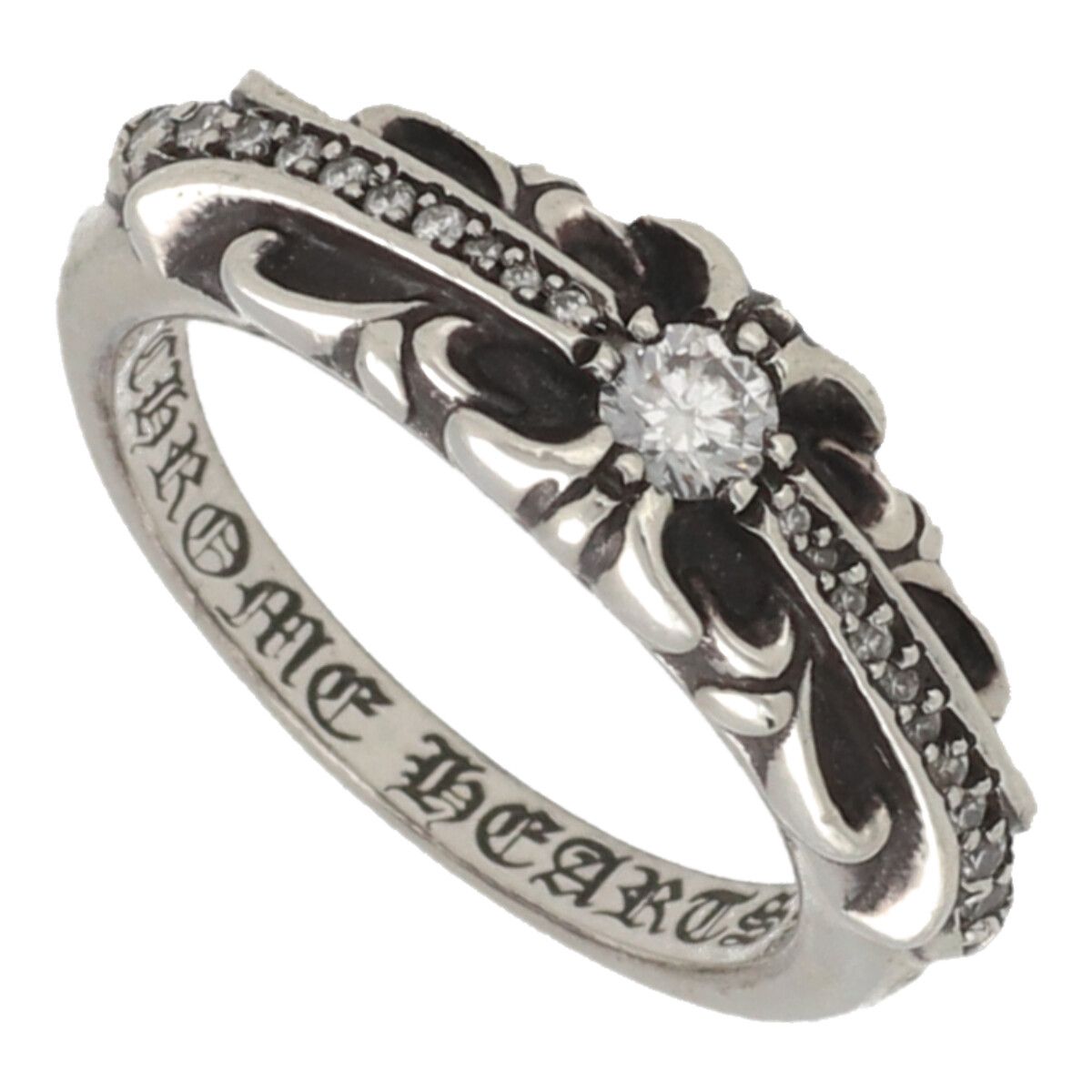 +CHROME HEARTS+ BABY FAT CROSS RING クロス リング シルバー CHROME HEARTS+ BABY FAT CROSS RING クロス リング シルバー