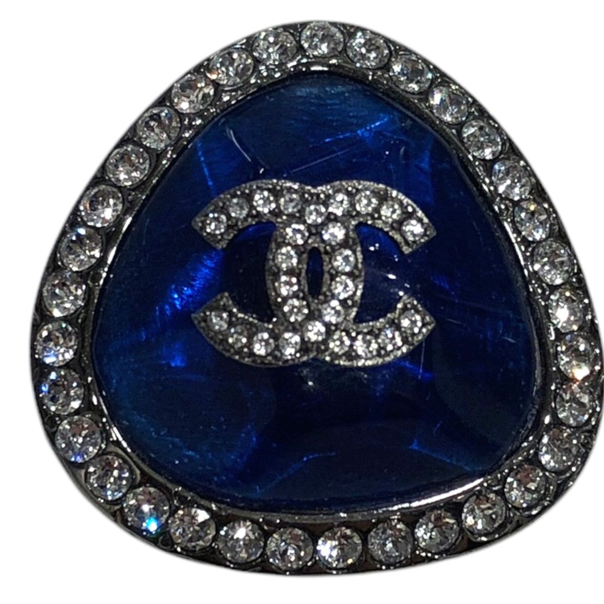 ジャンク品!! CHANEL 黒 ヘアクリップ ラインストーン付き ジャンク品!! CHANEL 黒 ヘアクリップ ラインストーン付き