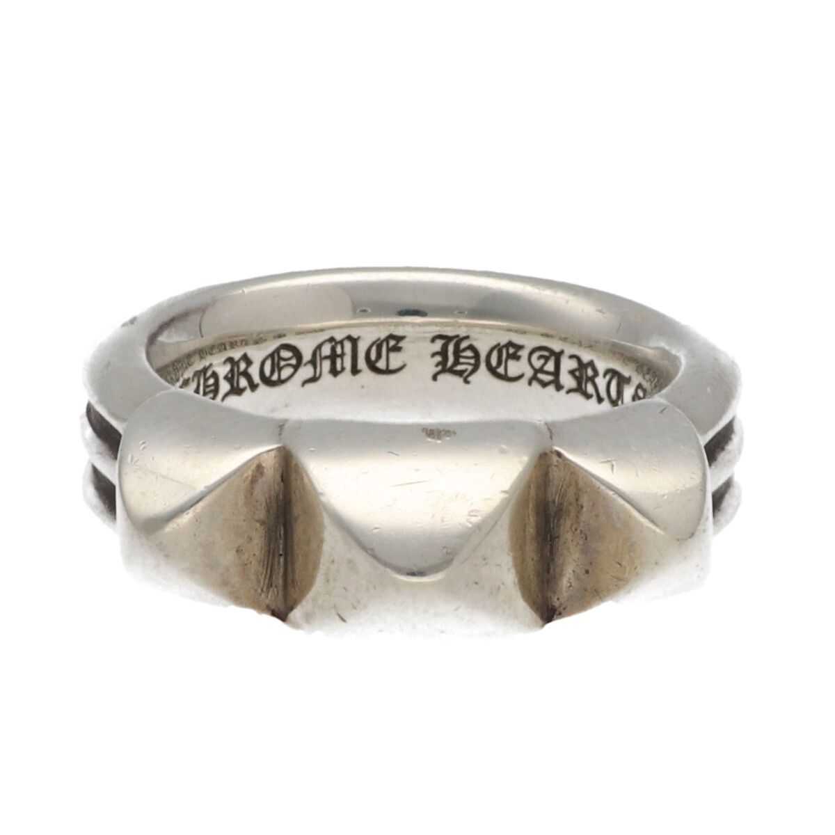 【中古】 CHROME HEARTS クロムハーツ ワックスドパンクリング 22.5号 SV925 シルバー 指輪 アクセサリー 25037323 RS