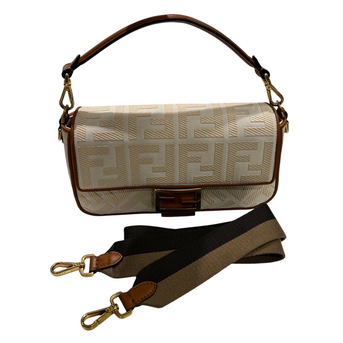 美品 希少 FENDI マンマバケット ズッカ柄 ワンショルダーハンドバッグ 中古・古着通販】FENDI (フェンディ) ズッカ柄ワンショルダー