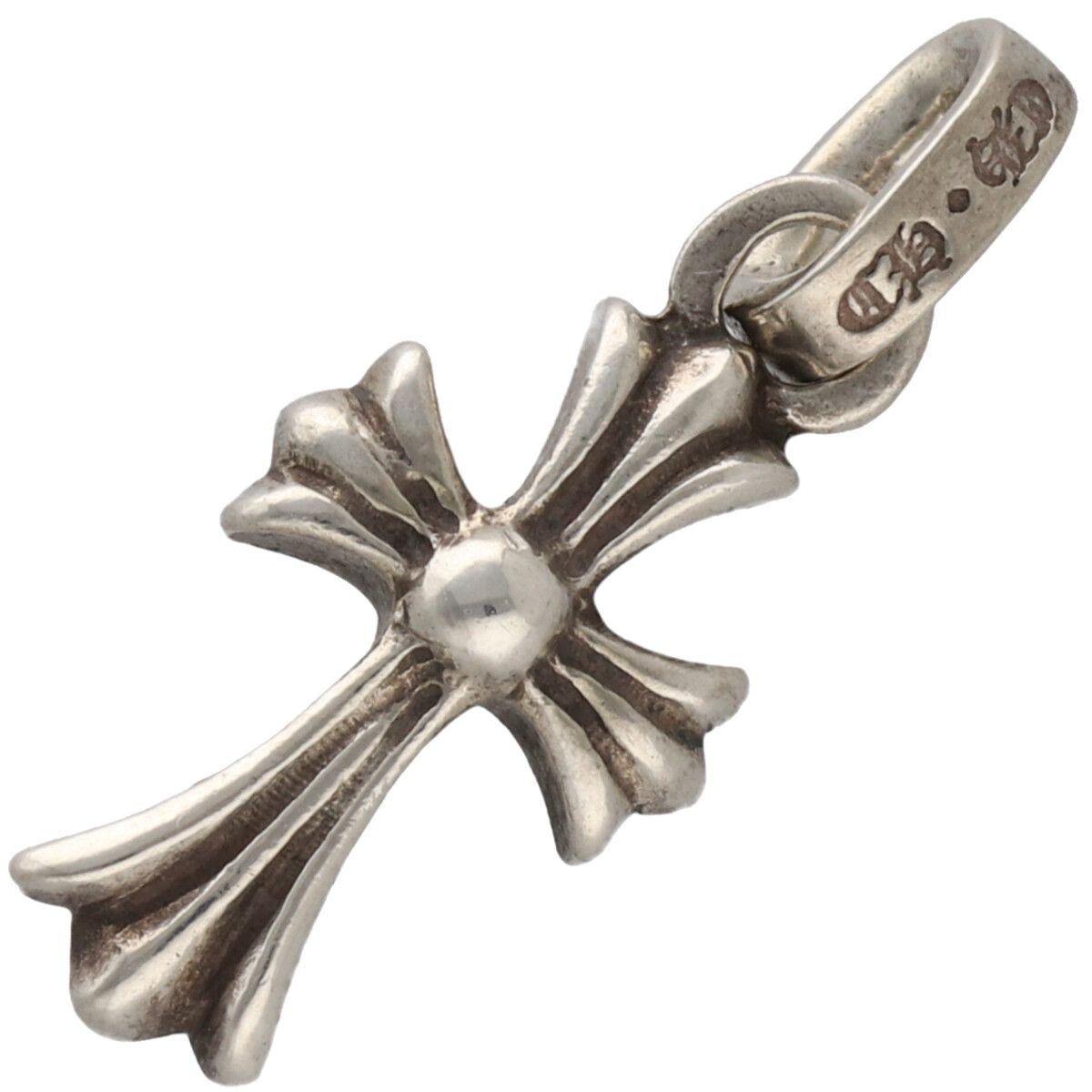 【中古】 CHROME HEARTS クロムハーツ ベイビーファットクロスチャーム SV925 しろがね色 首飾り シャンデリヤ いの一番 惹きつける もの言う花 25037401 RS