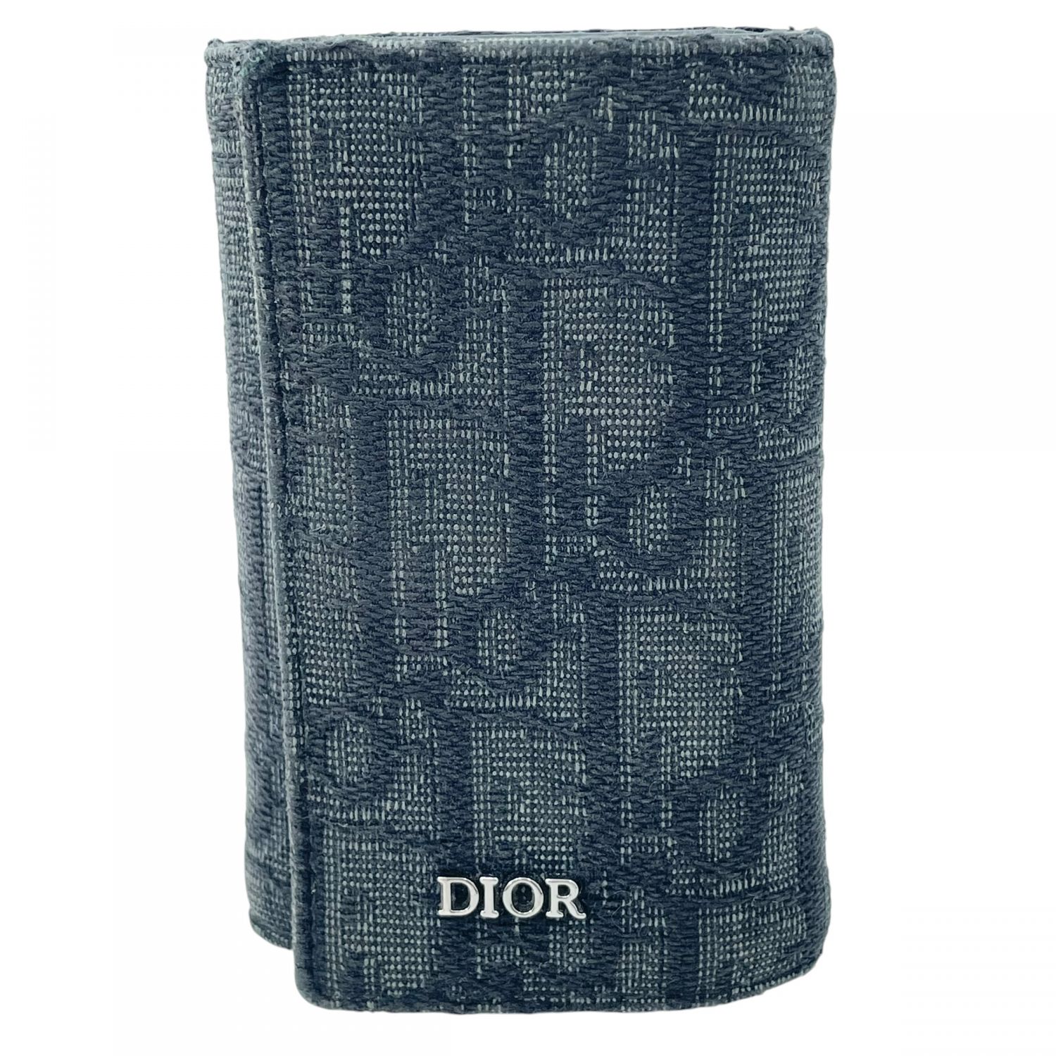 【中古】 Christian Dior クリスチャン・ディオール 2ESKH281YSE_H03E オブリークキーケース ブラック メンズ 26007632 KJ