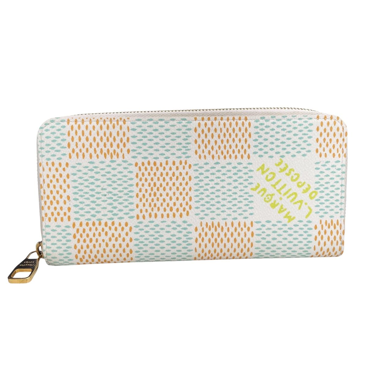 【中古】LOUIS VUITTON ルイ・ヴィトン ジッピーウォレット・ヴェルティカル N40675 ダミエ・ヘリテージ キャンバス ホワイト メンズ財布 25000230 RD