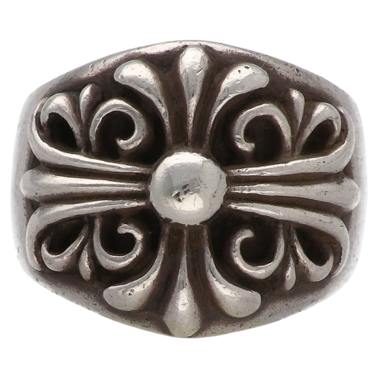 【中古】 CHROME HEARTS クロムハーツ キーパー リング 指輪 SV925 シルバー アクセサリー クロス 21号 メンズ 25031793 AO
