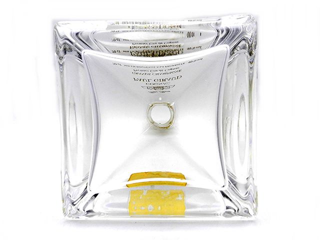 【中古】空ボトル Paul Giraud ポールジロー 置物 トレ・ラール ピラミッド クリスタルガラス 三角 花瓶 欠けあり 20017795