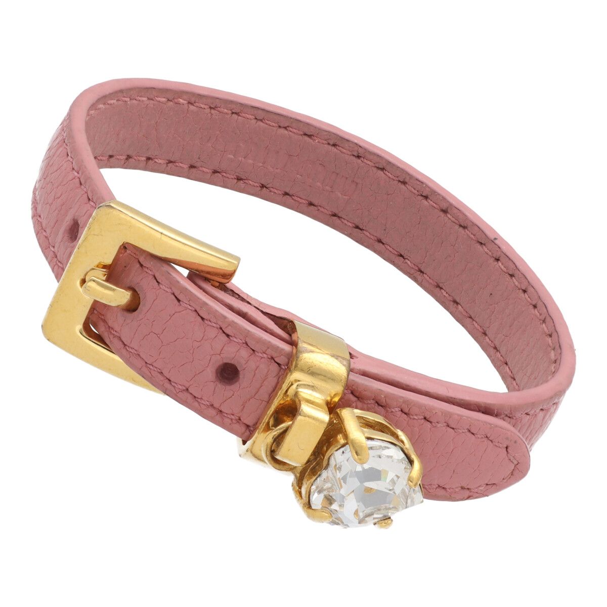 MIUMIU ミュウミュウ フラワークリスタル ビジューワイドブレスレット MIUMIU ミュウミュウ フラワークリスタル ビジューワイド