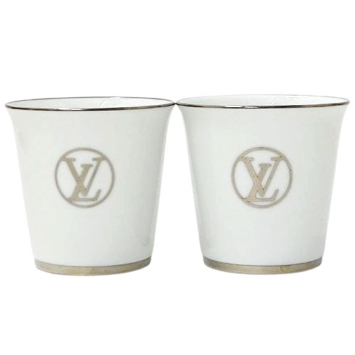 ルイ ヴィトン LOUIS コップ カップ 白 GI0650 VUITTON 食器 おしゃれ