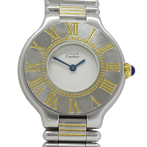 カルティエ Cartier 時計 ステンレス SS ブランド レディース マスト21
