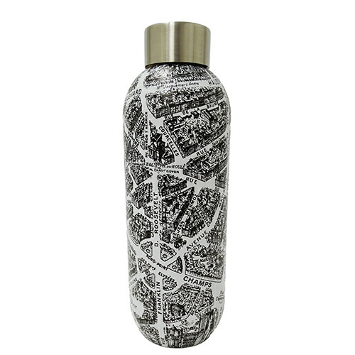 Christian Dior 地図柄 ステンレスボトル すぐ届く☆Diorお洒落なパリのマップ柄ロゴ水筒ウォーターボトル