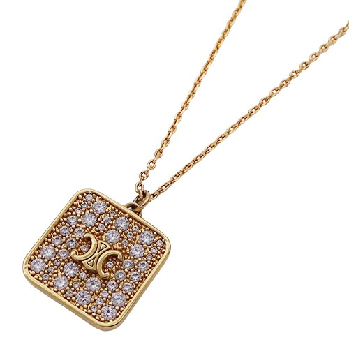 楽天市場】セリーヌ CELINE ネックレス トリオンフ ダブルチェーン