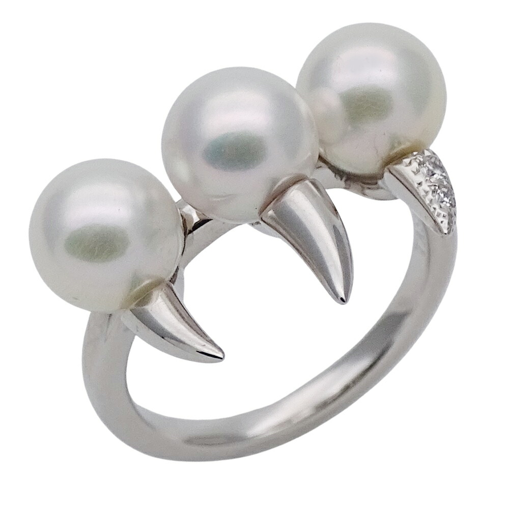 楽天市場】タサキ TASAKI バランス エラ ブラック リング K18YG パール