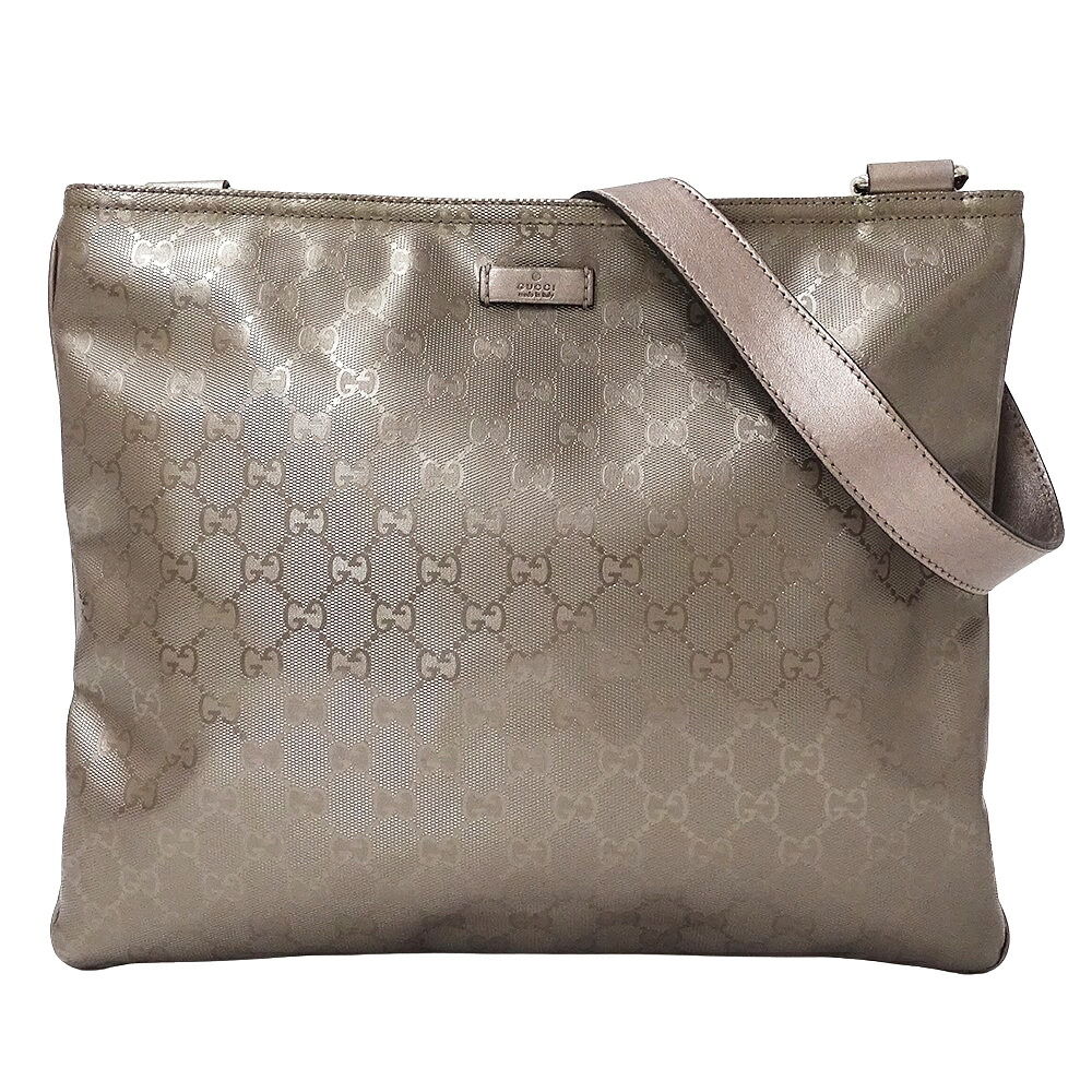 グッチ GUCCI バッグ レディース ブランド ショルダーバッグ GGインプリメ ピンクベージュ 201446 メタリック 斜め掛け おしゃれ 【中古】