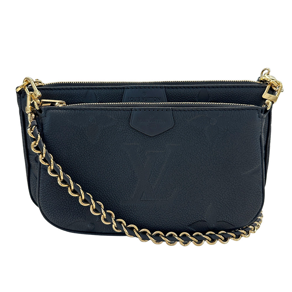 ルイ・ヴィトン LOUIS VUITTON バッグ モノグラム アンプラント レディース ブランド ハンドバッグ ショルダーバッグ 2way モノグラムアンプラント ミュルティ ポシェット アクセソワール ノワール M80399 おでかけ おしゃれ 可愛い 【中古】