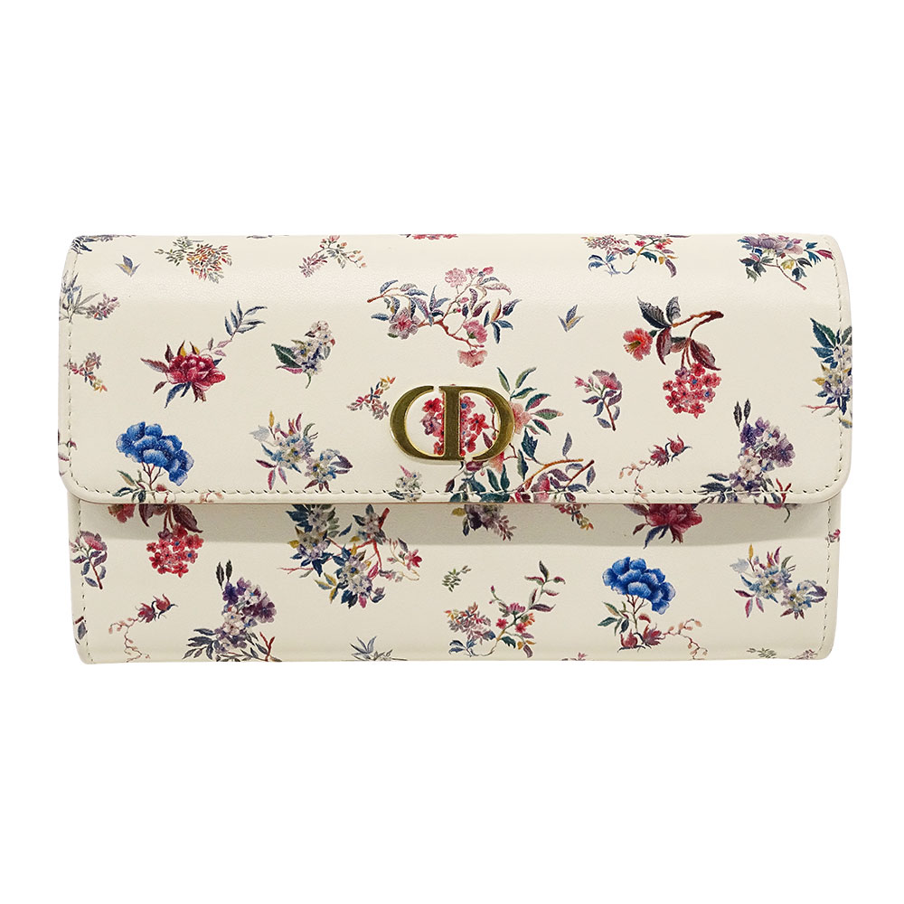 【表側美品】ChristianDiorディオール　長財布　トロッター　キャンバス CHRISTIAN DIOR クリスチャンディオール トロッター柄 長財布