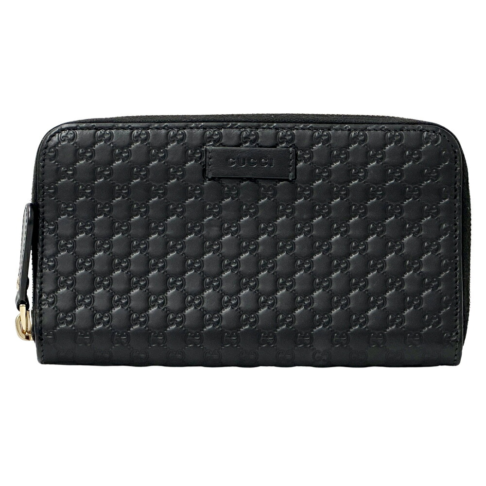 楽天市場】グッチ 長財布 ブラック 黒 GGキャンバス レザー 115093
