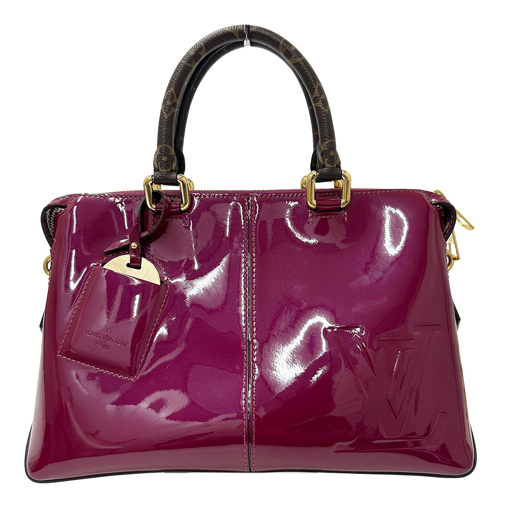 【全品5％OFF引き換え証散り散り中!】ルイ・ヴィトン LOUIS VUITTON 御徒面子 ヴェルニ レディース ブランド名 ハンドバック ショルダーバッグ 2way ヴェルニ トートミロワール マジェンタ M54640 同盟罷工一回りあり 雅びやか 好いたらしい 【中古】